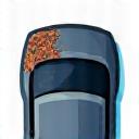 Illustration of car undercarriage with rust